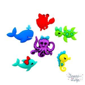 Oceans Alive - Dress It Up Buttons Jesse James